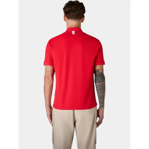 Musto M Evo Crew Pro Lite Férfi Galléros póló 169-True Red