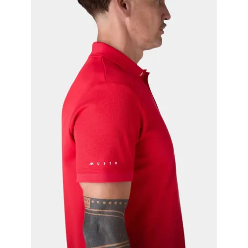 Musto M Evo Crew Pro Lite Férfi Galléros póló 169-True Red