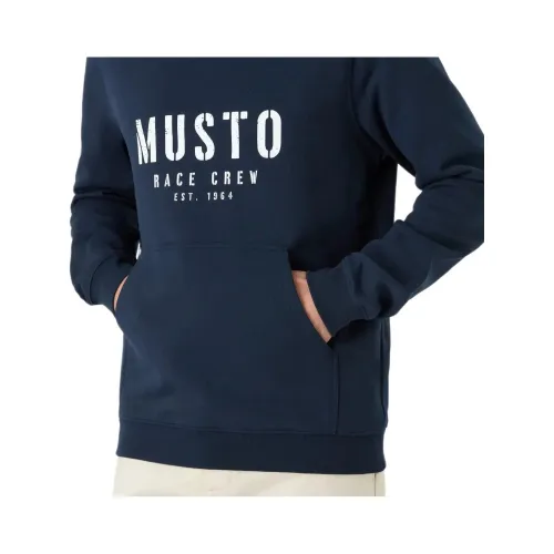Musto M Classic Musto Hoodie Férfi Pulóver 597-Navy