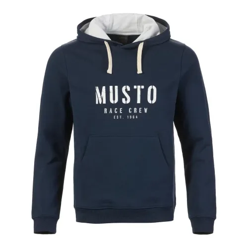 Musto M Classic Musto Hoodie Férfi Pulóver 597-Navy