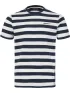 Musto M Classic Striped Ss Tee Férfi Póló 597-Navy