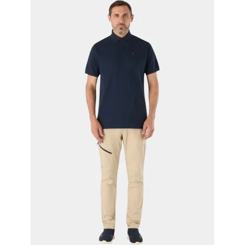 Musto M Original SS Polo Férfi Galléros póló 597-Navy-Red