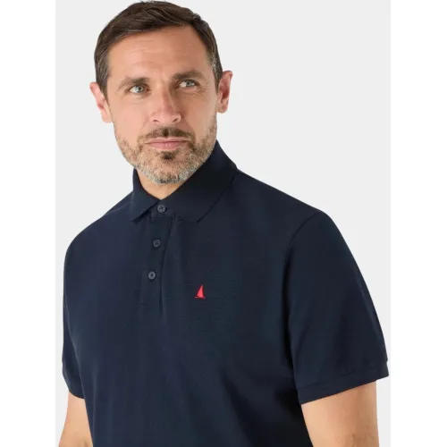 Musto M Original SS Polo Férfi Galléros póló 597-Navy-Red