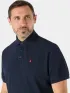 Musto M Original SS Polo Férfi Galléros póló 597-Navy-Red