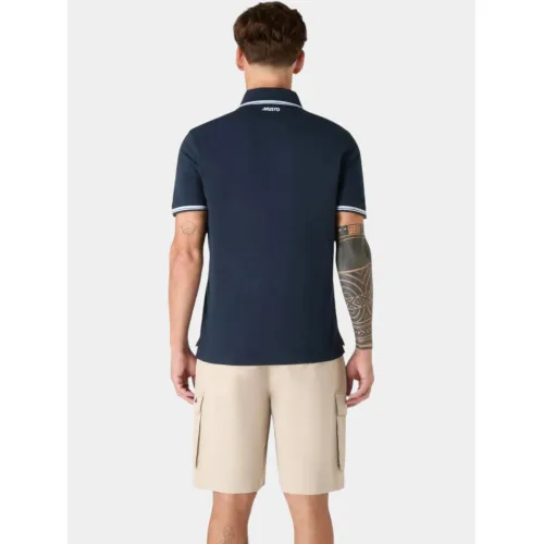 Musto M Original Tipped Pi Férfi Galléros póló 597-Navy-Red