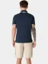 Musto M Original Tipped Pi Férfi Galléros póló 597-Navy-Red
