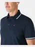 Musto M Original Tipped Pi Férfi Galléros póló 597-Navy-Red