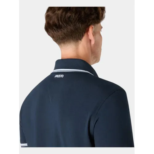 Musto M Original Tipped Pi Férfi Galléros póló 597-Navy-Red
