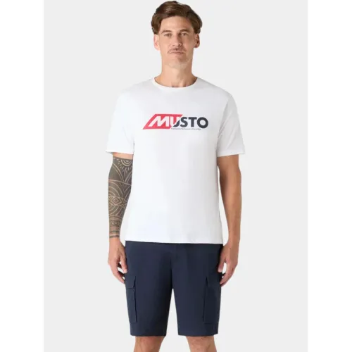 Musto M Marine Graphic SS Férfi Póló 002-White