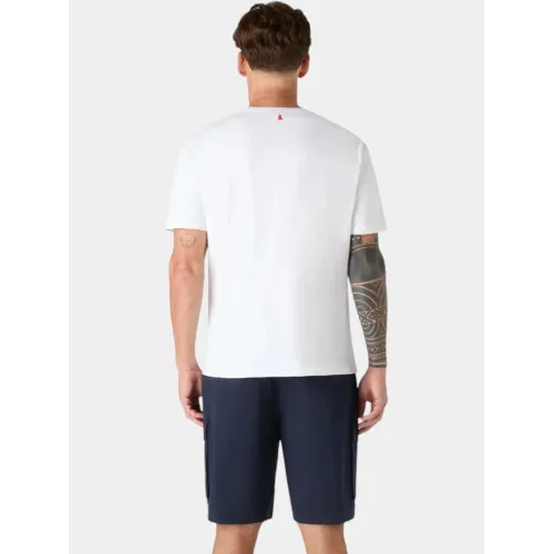 Musto M Marine Graphic SS Férfi Póló 002-White