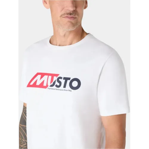 Musto M Marine Graphic SS Férfi Póló 002-White