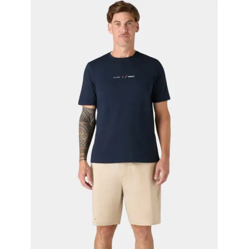 Musto M Marine Graphic SS Férfi Póló 597-Navy-Red