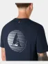 Musto M Marine Graphic SS Férfi Póló 597-Navy-Red