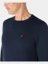 Musto M Original Lite Crew Férfi Pulóver 597-Navy-Red