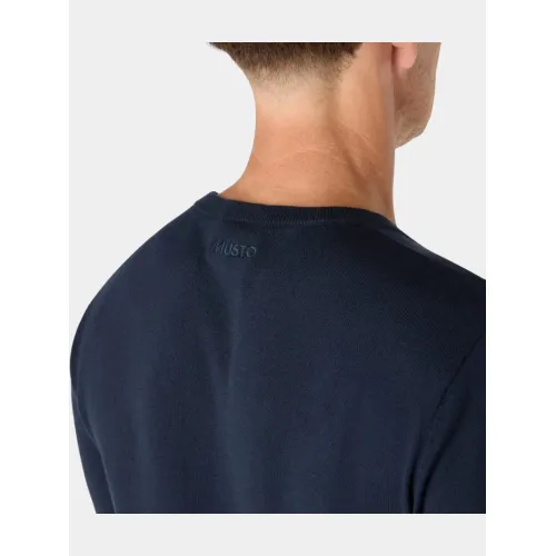 Musto M Original Lite Crew Férfi Pulóver 597-Navy-Red