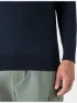 Musto M Original Lite Crew Férfi Pulóver 597-Navy-Red