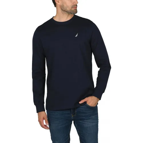 Nautica Ronan LS T-Shirt Nautica Ronan LS T-Shirt Férfi Hosszú ujjú póló 459-Dark Navy