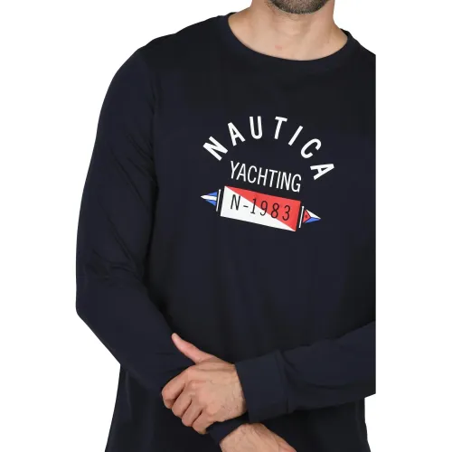 Nautica Coney LS T-Shirt Nautica Coney LS T-Shirt Férfi Hosszú ujjú póló 459-Dark Navy