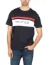 Nautica Matias T-Shirt Férfi Póló 459-Dark Navy