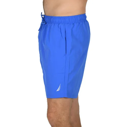 Nautica Knox 4  Swim Short Férfi Beachshort 402-Blue