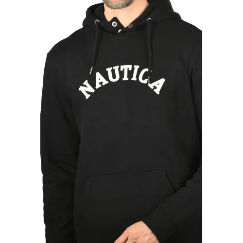 Nautica Ellis OH Hoody Férfi Pulóver 011-Black