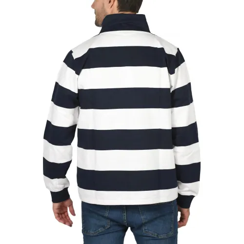 Nautica Foxen 1 Zip Top Férfi Hosszú ujjú póló 459-Dark Navy