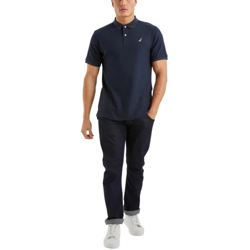 Nautica Maddox Polo Shirt B&T Férfi Galléros póló 459-Dark Navy