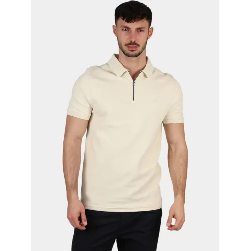 Nautica Amalfi Slim Fit Polo Shirt Nautica Amalfi Slim Fit Polo Shirt Férfi Galléros póló 248-Buff