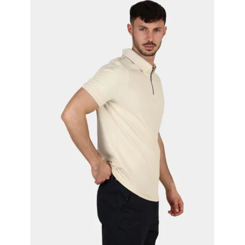 Nautica Amalfi Slim Fit Polo Shirt Nautica Amalfi Slim Fit Polo Shirt Férfi Galléros póló 248-Buff