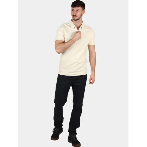 Nautica Amalfi Slim Fit Polo Shirt Nautica Amalfi Slim Fit Polo Shirt Férfi Galléros póló 248-Buff