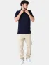 Nautica Amalfi Slim Fit Polo Shirt Férfi Galléros póló 459-Dark Navy