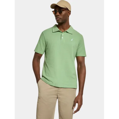 Nautica Torres Polo Shirt Nautica Torres Polo Shirt Férfi Galléros póló 572-Pistachio