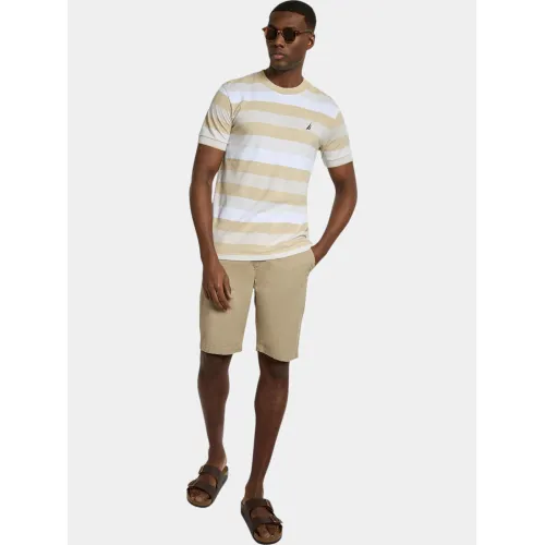 Nautica Salvatore T-Shirt Nautica Salvatore T-Shirt Férfi Póló 248-Buff
