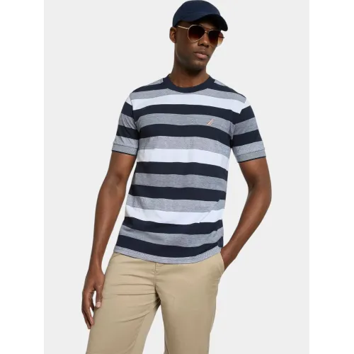 Nautica Salvatore T-Shirt Nautica Salvatore T-Shirt Férfi Póló 459-Dark Navy