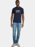 Nautica Angelo T-Shirt Férfi Póló 459-Dark Navy
