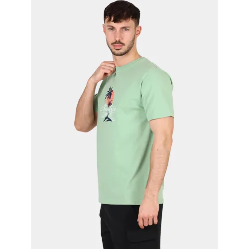 Nautica Raphael T-Shirt Férfi Póló 572-Pistachio