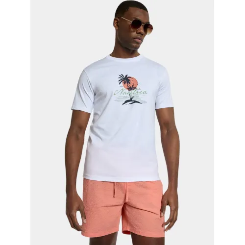 Nautica Raphael T-Shirt Férfi Póló 908-White