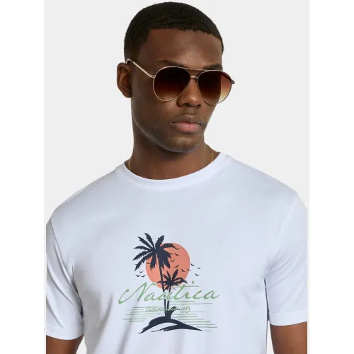 Nautica Raphael T-Shirt Férfi Póló 908-White
