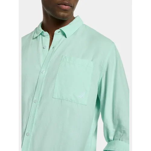 Nautica Barias Ls Shirt Nautica Barias Ls Shirt Férfi Ing 516-Peppermint