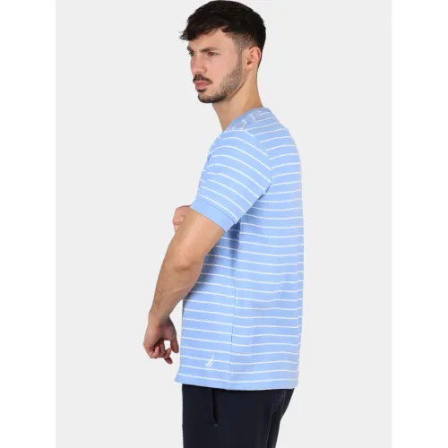 Nautica Whitby T-Shirt Nautica Whitby T-Shirt Férfi Póló 483-Natural Blue