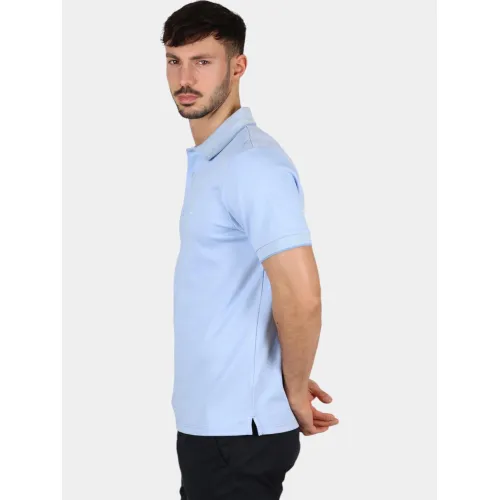 Nautica Harlyn Slim Fit Polo Shirt Férfi Galléros póló 483-Natural Blue