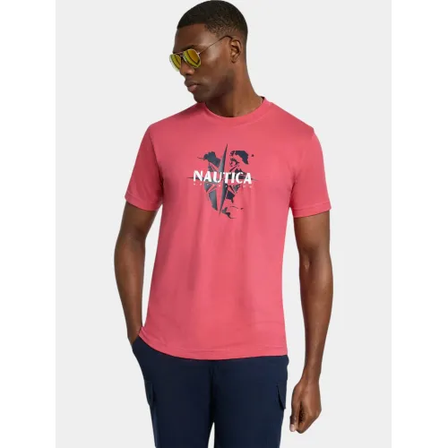 Nautica Tomi T-Shirt Nautica Tomi T-Shirt Férfi Póló 886-Raspberry