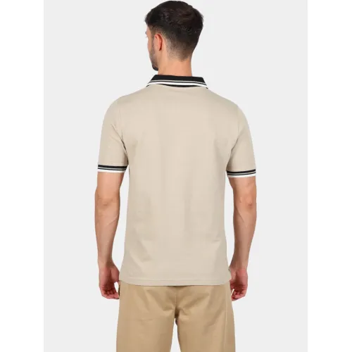 Nautica Bayer Polo Shirt Férfi Galléros póló 207-Latte