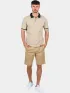 Nautica Bayer Polo Shirt Férfi Galléros póló 207-Latte