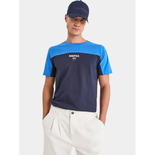 Nautica Celeste T-Shirt Férfi Póló 402-Blue