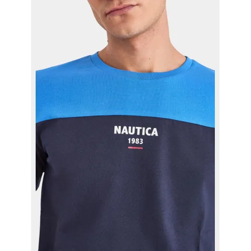 Nautica Celeste T-Shirt Férfi Póló 402-Blue