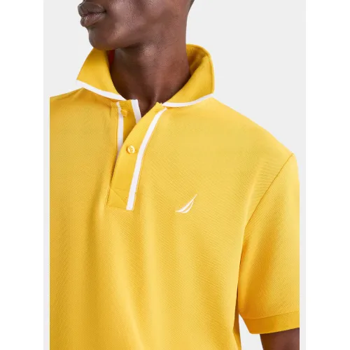 Nautica Pelagia Polo Shirt Férfi Galléros póló 606-Yellow