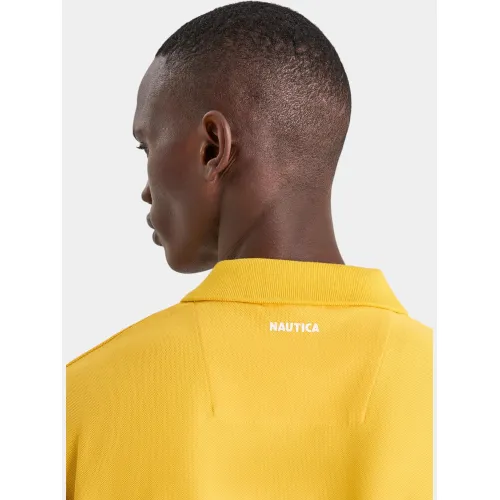 Nautica Pelagia Polo Shirt Férfi Galléros póló 606-Yellow