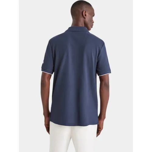 Nautica Azura Polo Shirt Férfi Galléros póló 459-Dark Navy