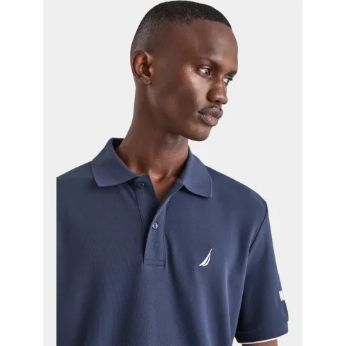 Nautica Azura Polo Shirt Férfi Galléros póló 459-Dark Navy